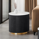 Virden Round End Table Model Fm47000Bk-Er By Furniture Of America